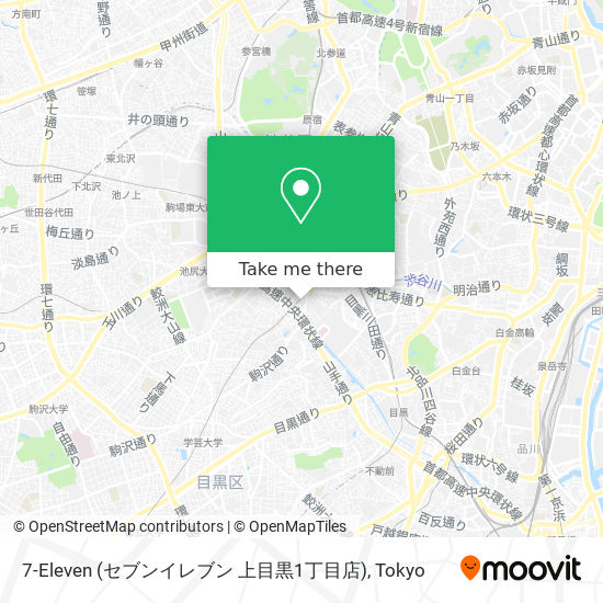 7-Eleven (セブンイレブン 上目黒1丁目店) map