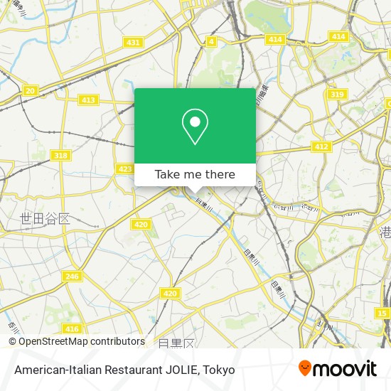 American-Italian Restaurant JOLIE map
