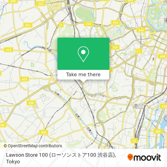 Lawson Store 100 (ローソンストア100 渋谷店) map