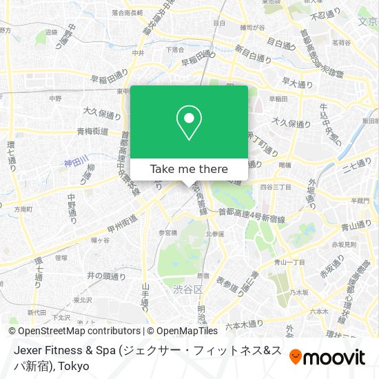 Jexer Fitness & Spa (ジェクサー・フィットネス&スパ新宿) map
