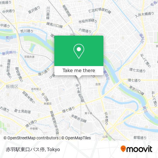 赤羽駅東口バス停 map