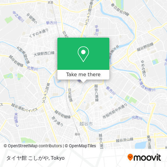 タイヤ館 こしがや map