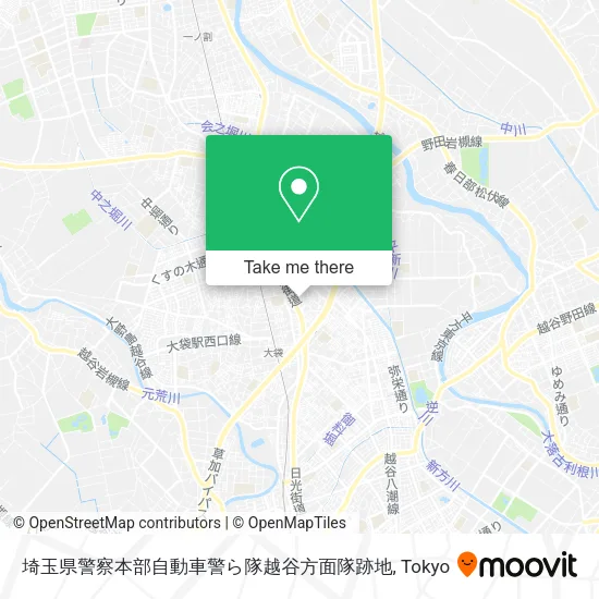 埼玉県警察本部自動車警ら隊越谷方面隊跡地 map