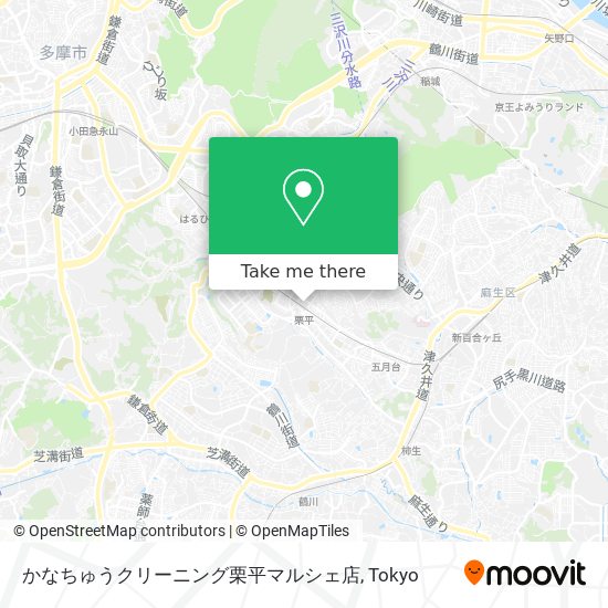 かなちゅうクリーニング栗平マルシェ店 map