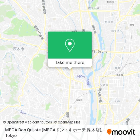 MEGA Don Quijote (MEGAドン・キホーテ 厚木店) map