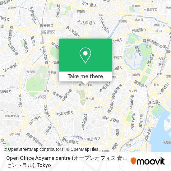 Open Office Aoyama centre (オープンオフィス 青山セントラル) map