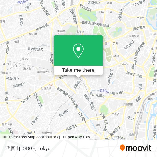 代官山LODGE map