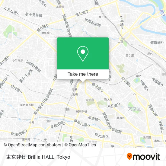 東京建物 Brillia HALL map