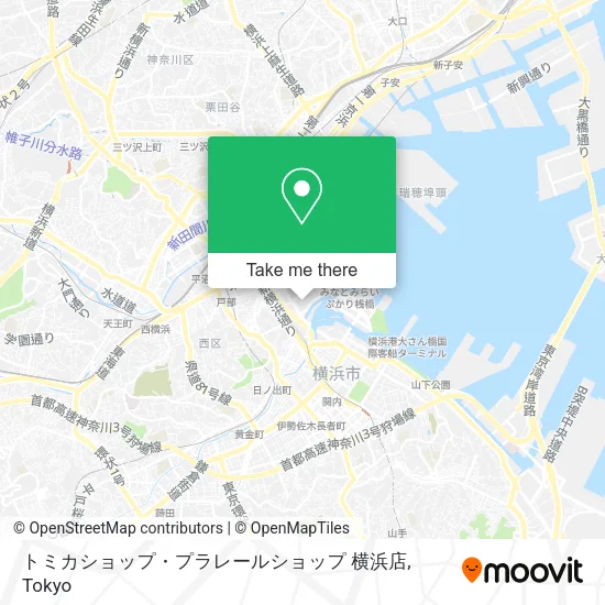 Tomica Shop & Plarail Shop Yokohama Store map