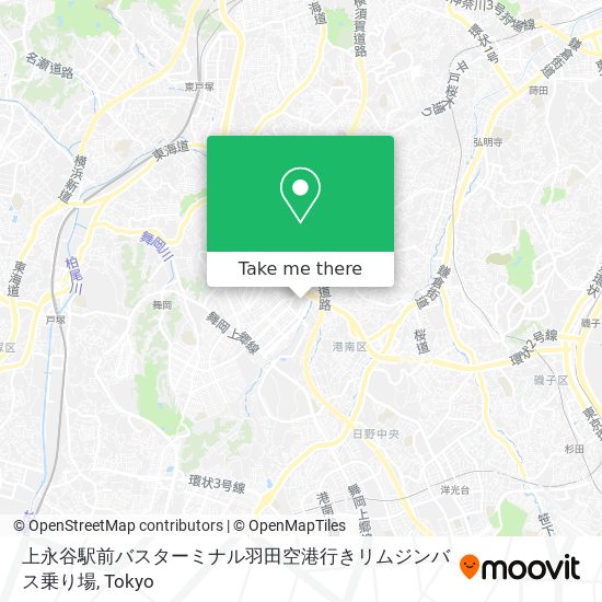 上永谷駅前バスターミナル羽田空港行きリムジンバス乗り場 map