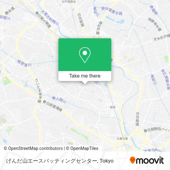 げんだ山エースバッティングセンター map