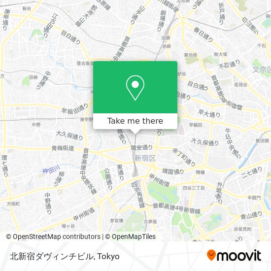 北新宿ダヴィンチビル map