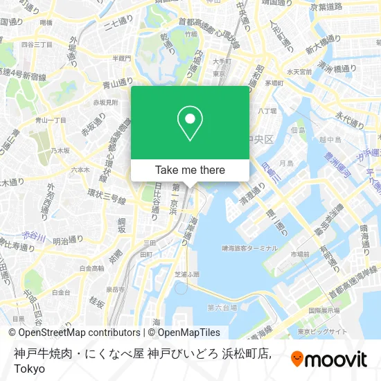 神戸牛焼肉・にくなべ屋 神戸びいどろ 浜松町店 map