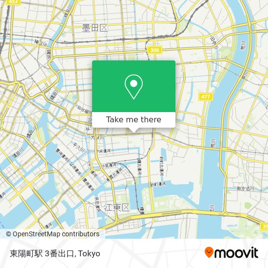東陽町駅 3番出口 map