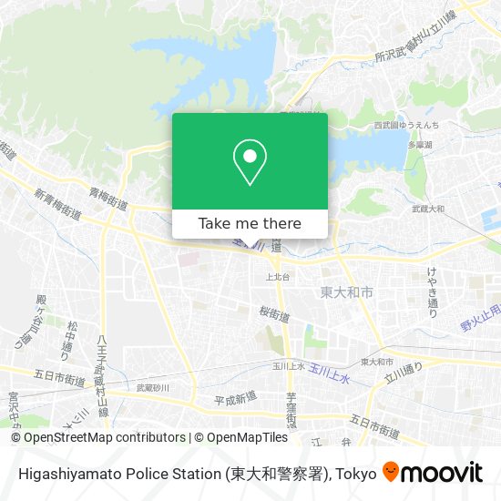 Higashiyamato Police Station (東大和警察署) map