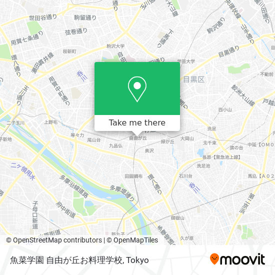 魚菜学園 自由が丘お料理学校 map