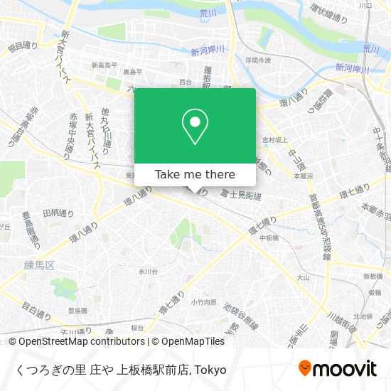くつろぎの里 庄や 上板橋駅前店 map
