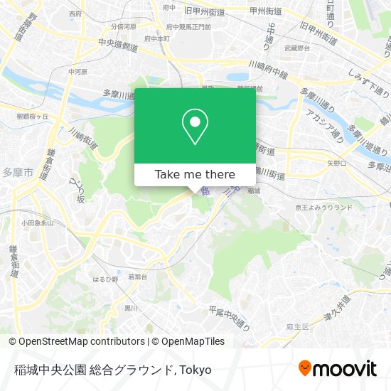 稲城中央公園 総合グラウンド map