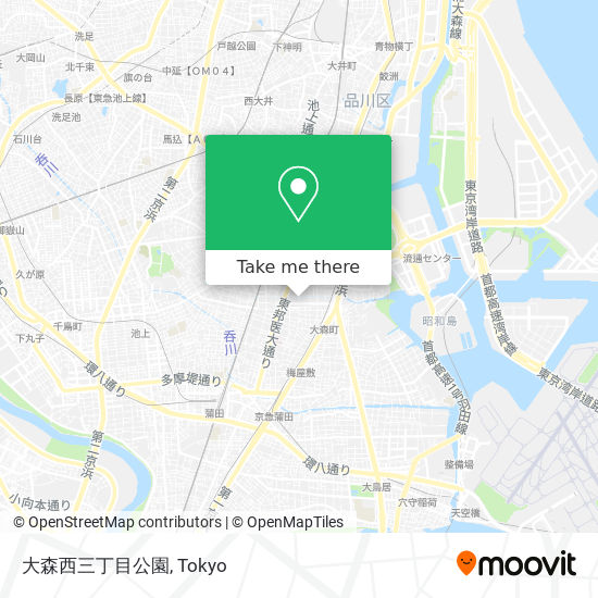 大森西三丁目公園 map