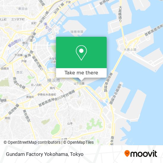 Gundam Factory Yokohama map