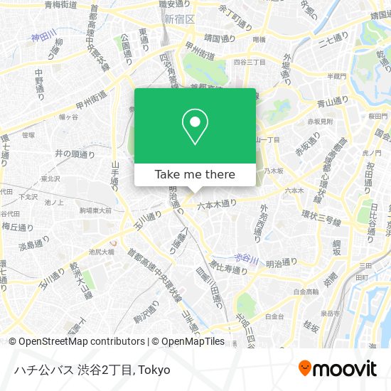 ハチ公バス 渋谷2丁目 map