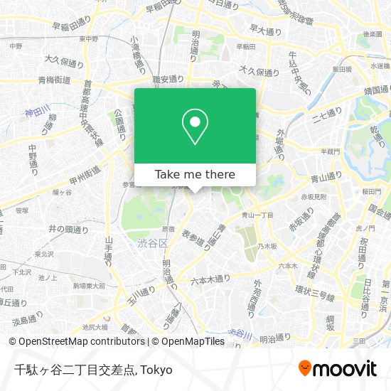 千駄ヶ谷二丁目交差点 map