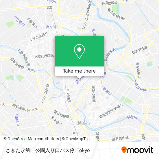 さぎたか第一公園入り口バス停 map