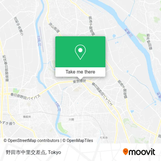 野田市中里交差点 map