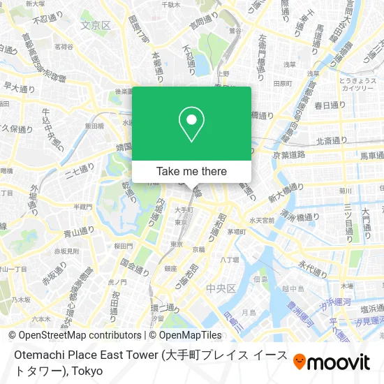 Otemachi Place East Tower (大手町プレイス イーストタワー) map