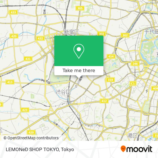 LEMONeD SHOP TOKYO map