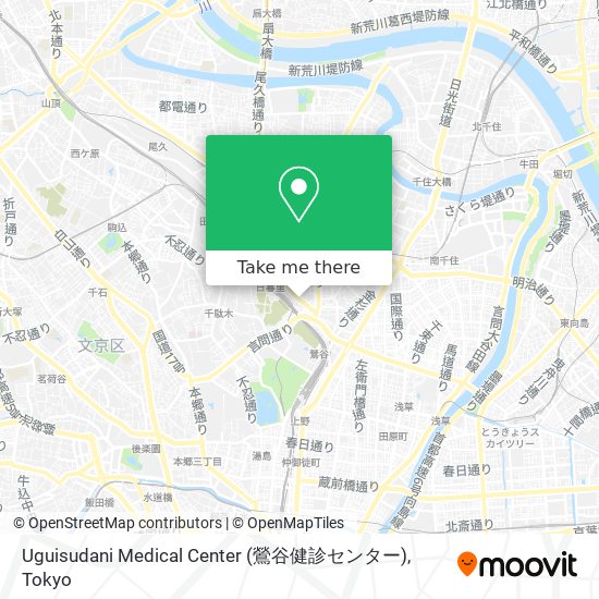 Uguisudani Medical Center (鶯谷健診センター) map