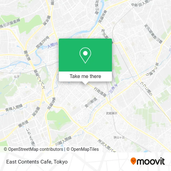 East Contents Cafe map