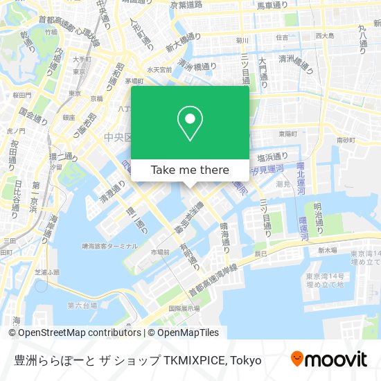 豊洲ららぽーと ザ ショップ TKMIXPICE map