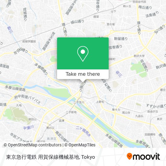 東京急行電鉄 用賀保線機械基地 map