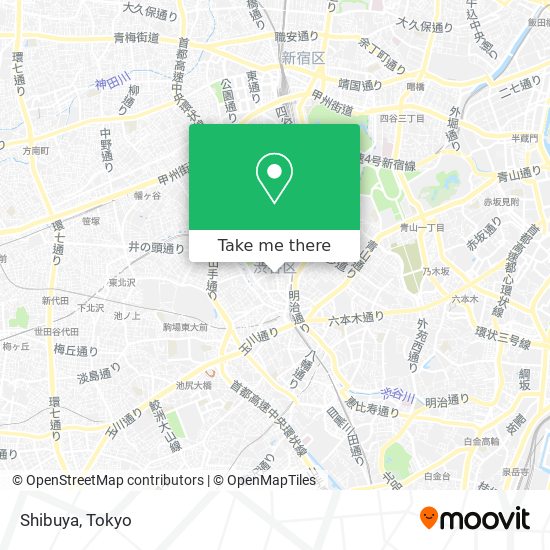 Shibuya map