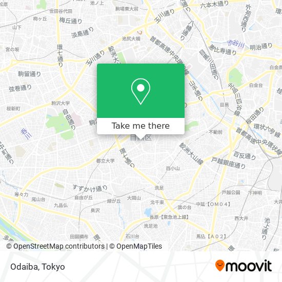 Odaiba map