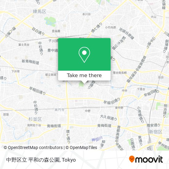 中野区立 平和の森公園 map