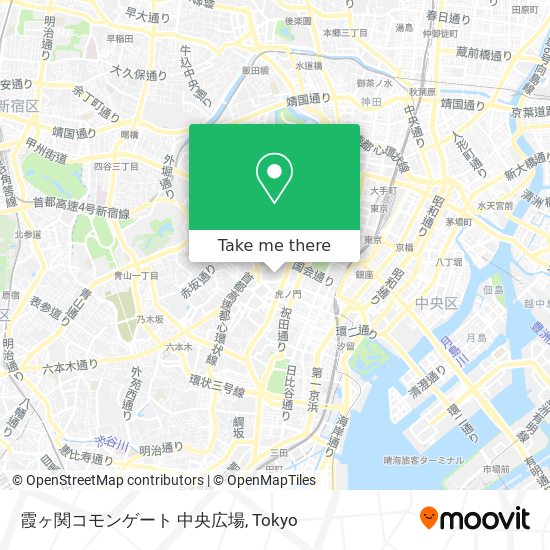 霞ヶ関コモンゲート 中央広場 map