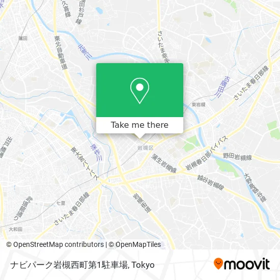 ナビパーク岩槻西町第1駐車場 map