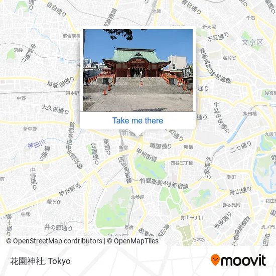 花園神社 map