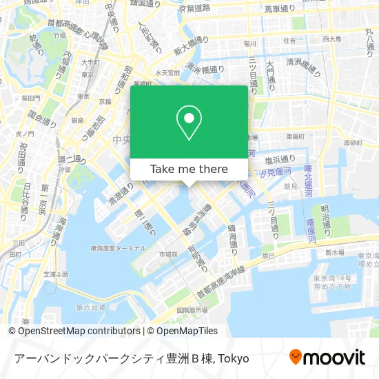 Urban Dock Park City Toyosu B Building map