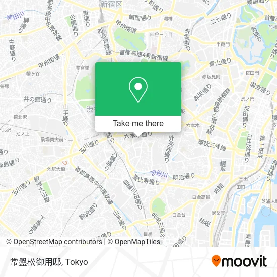 常盤松御用邸 map