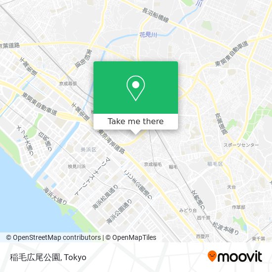 稲毛広尾公園 map