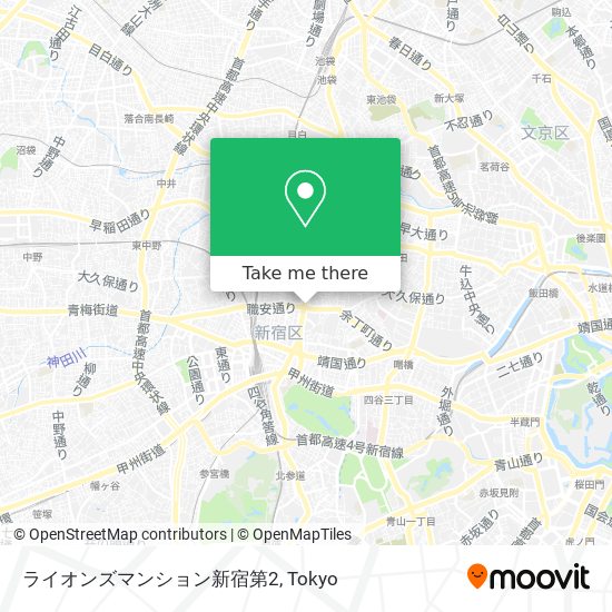 ライオンズマンション新宿第2 map