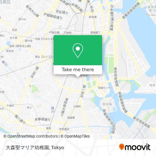 大森聖マリア幼稚園 map