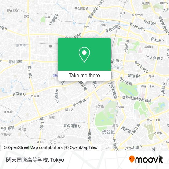 関東国際高等学校 map
