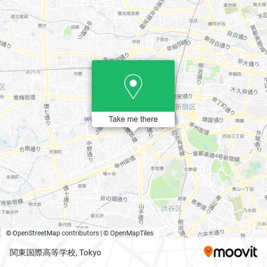 関東国際高等学校 map