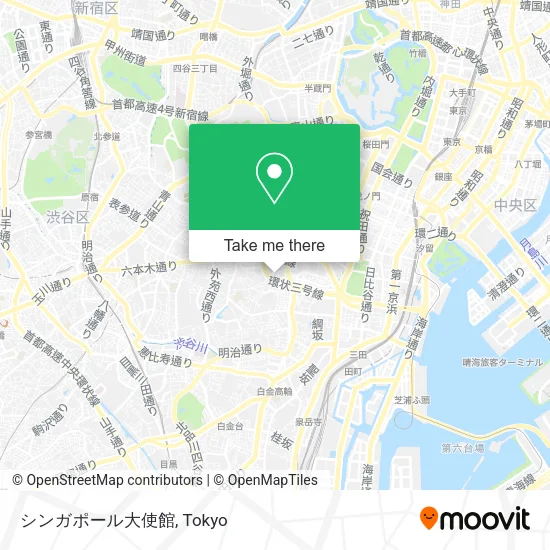 シンガポール大使館 map