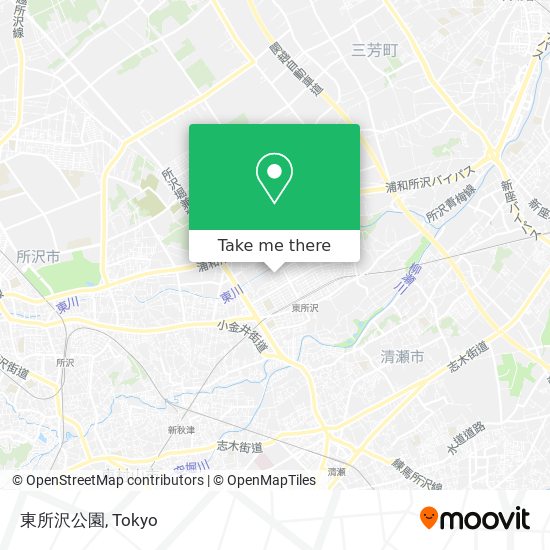 東所沢公園 map
