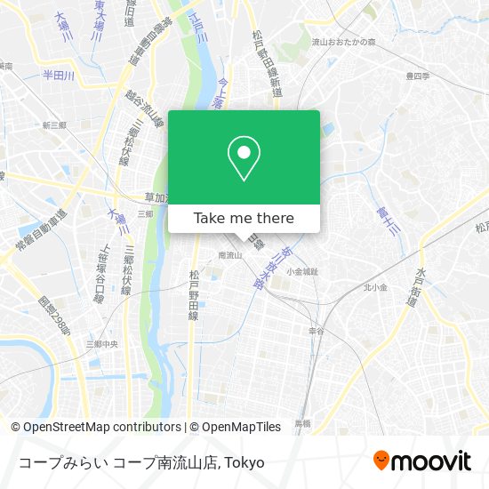 コープみらい コープ南流山店 map